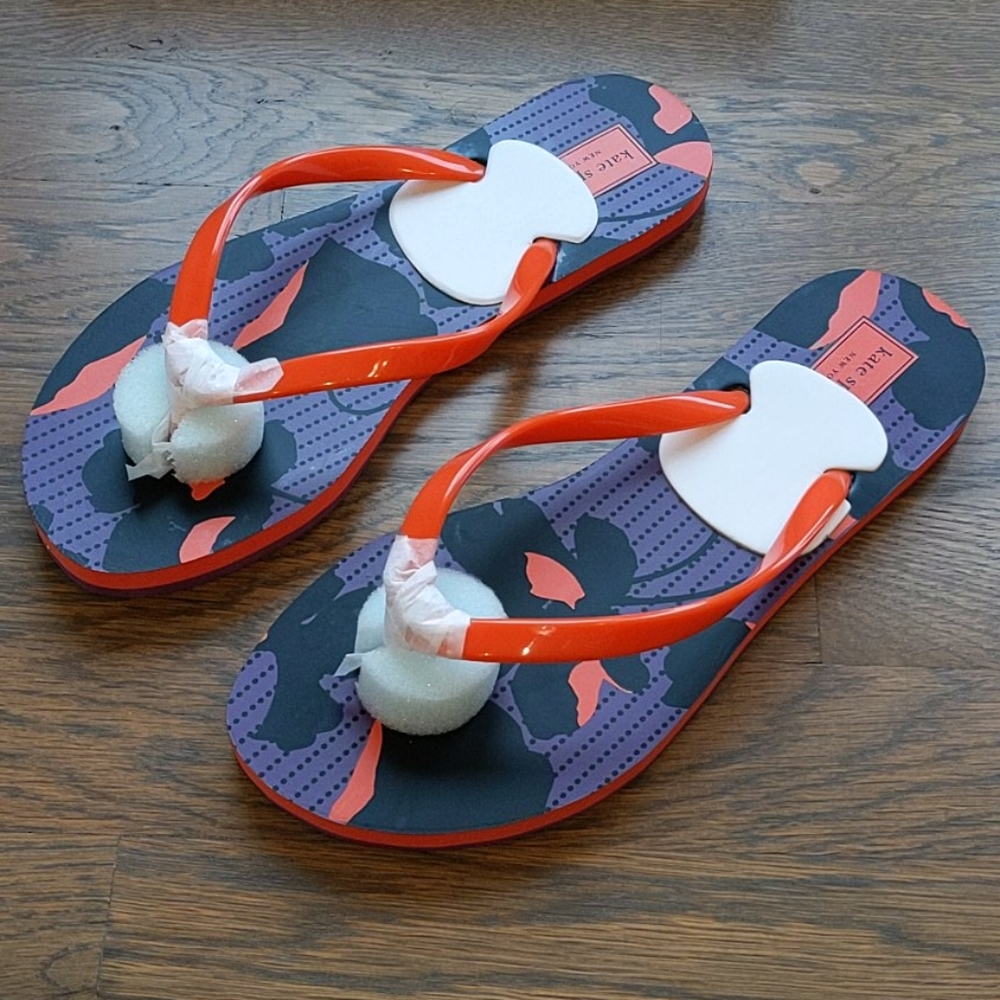 NEW Kate Spade Figi Flip Flop in City Blooms - Picture 6 of 10